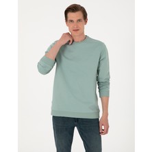 Pierre Cardin Erkek Çağla 2 İplik Regular Fit Bisiklet Yaka Basic Sweatshirt 50314054-VR016