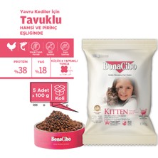 Kitten Tavuklu ve Balıklı Yavru Kedi Maması, 100 gr x 5 Adet, Tüm Irklar Için, Doğal, Şeker Içermez