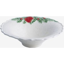 Bordallo Pinheiro Garland Beyaz Seramik Servis Kasesi 20 Cm