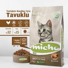 Adult Cat Tavuklu Yetişkin Kedi Maması 3 Kg, Tüm Irklar Için, Doğal, Şeker Içermez