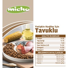 Adult Cat Tavuklu Yetişkin Kedi Maması 3 Kg, Tüm Irklar Için, Doğal, Şeker Içermez
