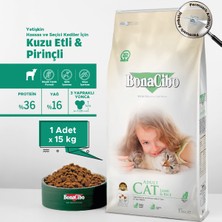 Adult Cat Kuzu ve Pirinçli Kedi Maması,  15 Kg, Tüm Irklar Için, Doğal, Şeker Içermez