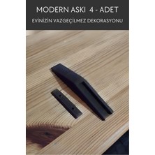 Dekoratif Duvar Askısı | 4 Adet | Duvara Monte Edilen Askı | Modern Duvar Askısı | Kıyafet Askısı