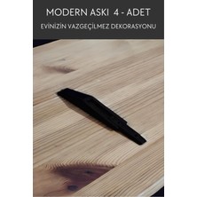 Dekoratif Duvar Askısı | 4 Adet | Duvara Monte Edilen Askı | Modern Duvar Askısı | Kıyafet Askısı