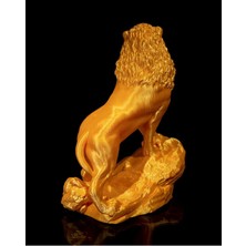 24 cm 3D Baskı Aslan Figür Biblo