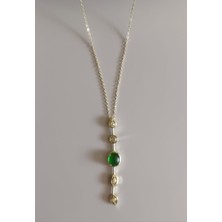 Yeşil Taş Detay Kolye