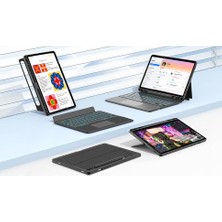 Fogy Samsung Galaxy Tab S10/S9 Fe Plus  Için Keyboard Bluetooh Işıklı Standlı Klavyeli Tablet Kılıfı