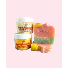Cilt Bakım Seti Doğal Sabun + Peeling + Butter (Mango & Ananas Aromalı) / Natural Skıncare Set