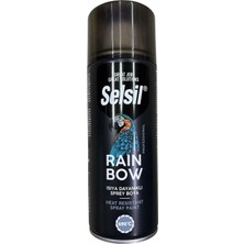 Bfs Selsil Rainbow Akrilik Sprey Boya 690 Derece Isıya Dayanıklı Siyah