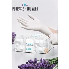 Shopwave Kuaför Eldiven Güzellik Salonu Berber Dövme Eldiveni Large Beyaz 100 Adet