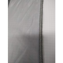 Modern Dökümlü Düz Tül Perde -Gri - Pilesiz Dikim - G5000