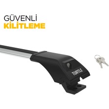 Turtle Subaru Forester (Sh) Turtle Ara Atkı Taşıyıcı Bar 2008-2012 Arası Uyumlu - Turtle Tourmaline V1 Gri