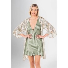 Secret Sita Arias Closet 2 Li Kısa Sabahlık Takımı Desenli