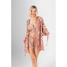 Secret Sita Arias Closet 3lü Şort Takımı Desenli