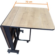 Sareli Furniture Katlanır Masa Yemek Masası Mutfak Masası Ofis Masası Pratik Çok Amaçlı