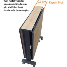 Sareli Furniture Katlanır Masa Yemek Masası Mutfak Masası Ofis Masası Pratik Çok Amaçlı