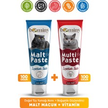 Kedi Tüy Yumağı Önleyici Malt PASTE(100 Gr) , MULTIVITAMIN(100GR) Kedi Avakado Hediyeli