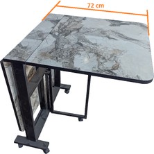 Sareli Furniture Katlanır Masa Yemek Masası Mutfak Masası Ofis Masası Pratik Çok Amaçlı