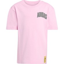 adidas Pembe Unisex Çocuk   T-shirt LK SIM T JM0831