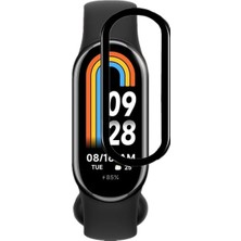 Forzacase Xiaomi Smart Band 10 ile Uyumlu Çerçeveli Tam Kaplayan 3D Pet Ekran Koruyucu Film FC016