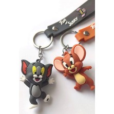 Norelia Tom ve Jerry Anahtarlık Tom ve Jerry 3D Anahtarlık 2 Adet