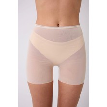 Freshness 0024 Lazer Kesim Tül Boxer Korse - Ten - Xl