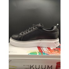 Kuum London Siyah Simli Sneakers Premium Kadın Ayakkabı