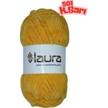 LAURA Kadife El Örgü İpi, 100 Gr. 120 Mt., %100 Mikro Polyester