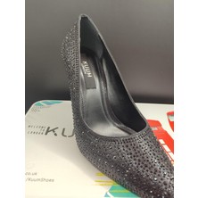 Kuum London 3 Farklı Model Deri Stiletto Kadın Topuklu Abiye Ayakkabı