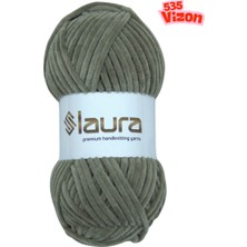 LAURA Kadife El Örgü İpi, 100 Gr. 120 Mt., %100 Mikro Polyester