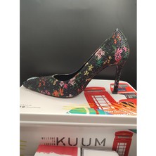 Kuum London 3 Farklı Model Deri Stiletto Kadın Topuklu Abiye Ayakkabı