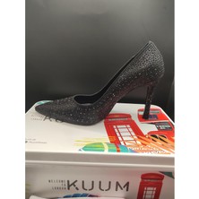 Kuum London 3 Farklı Model Deri Stiletto Kadın Topuklu Abiye Ayakkabı