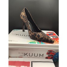 Kuum London 3 Farklı Model Deri Stiletto Kadın Topuklu Abiye Ayakkabı