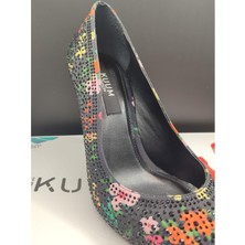 Kuum London 3 Farklı Model Deri Stiletto Kadın Topuklu Abiye Ayakkabı