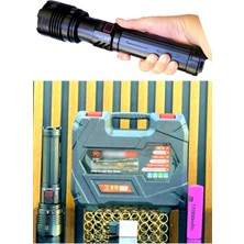 Avcı El Feneri 5000 Lümen PD-12500 50 Watt Zoomlu Çift Pil 18000 Mah