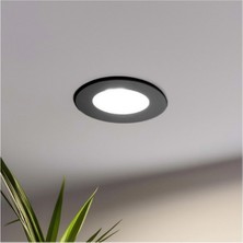 20W Sıva Altı LED Panel - Yuvarlak, Siyah Kasa | Beyaz Işık 6500K, Yüksek Verim ve Enerji tasarrufu