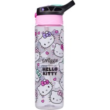Smiggle - Hello Kitty Bpasız Otomatik Pipetli 650ML Suluk