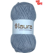 LAURA Kadife El Örgü İpi, 5'li Paket, 5X100 Gr. 120 Mt., %100 Mikro Polyester