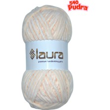 LAURA Kadife El Örgü İpi, 5'li Paket, 5X100 Gr. 120 Mt., %100 Mikro Polyester