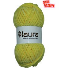 LAURA Kadife El Örgü İpi, 5'li Paket, 5X100 Gr. 120 Mt., %100 Mikro Polyester