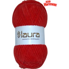 LAURA Kadife El Örgü İpi, 5'li Paket, 5X100 Gr. 120 Mt., %100 Mikro Polyester