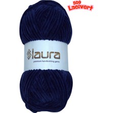 LAURA Kadife El Örgü İpi, 5'li Paket, 5X100 Gr. 120 Mt., %100 Mikro Polyester