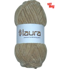 LAURA Kadife El Örgü İpi, 5'li Paket, 5X100 Gr. 120 Mt., %100 Mikro Polyester