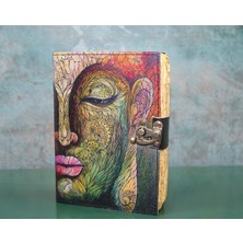 Buda Figürlü Deri Defter
