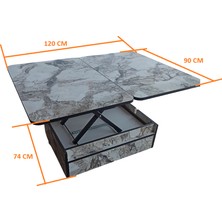 Sareli Furniture Akıllı Sehpa Sihirli Sehpa Masa