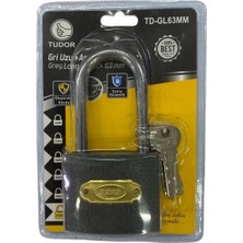 Ceylan Adam Tudor 63 mm Uzun Gri Asma Kilit