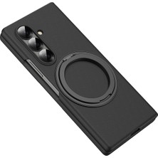 Cool-M Samsung Galaxy Z Fold7 5g Manyetik Kılıf Halkalı Destekli Sert Pc Kılıfı ve Temperli Cam Ekran Filmi (Yurt Dışından)