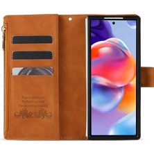 Cool-M Samsung Galaxy Z Fold7 5g Pu + Pc Kılıf Renkli Eklemeli Deri Telefon Kılıfı ve Kayışı (Yurt Dışından)