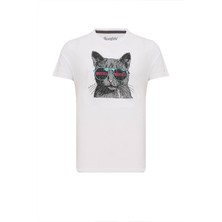 Routefield Tassilo Erkek Beyaz Tişört