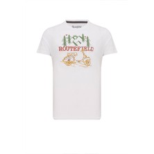 Routefield Thane Erkek Beyaz Tişört